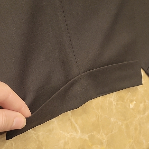 Braggr Louis Raphael Black Men's Front Pleated Dress Slacks, 32/32 - Picture 8 of 10